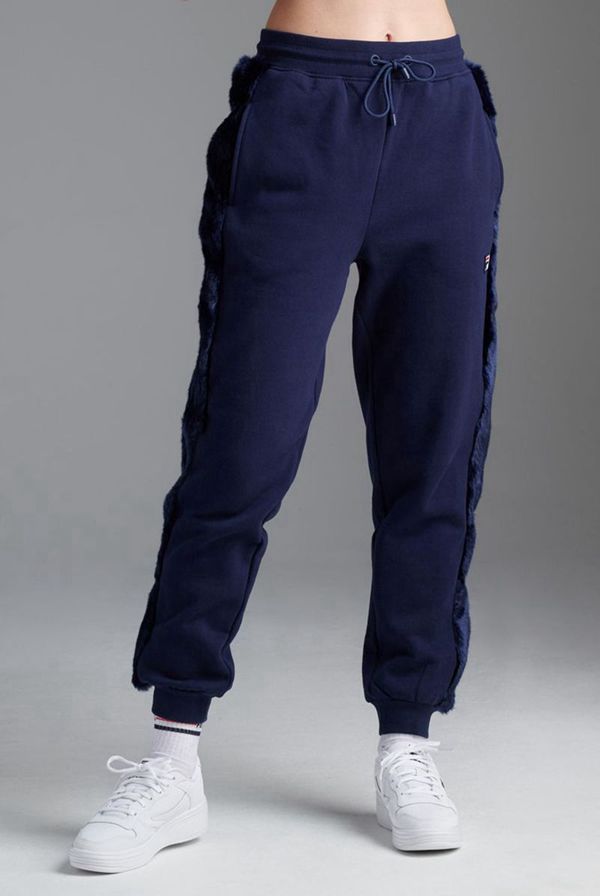 Fila Constance Fur Insert Women's Jogger Pants - Navy,NZ 486-86107